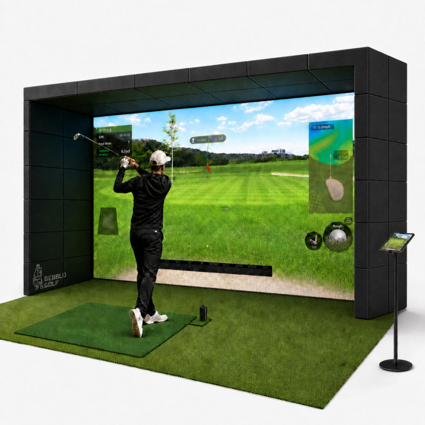 GEBBLO G-Block Golf Simulator Enclosure