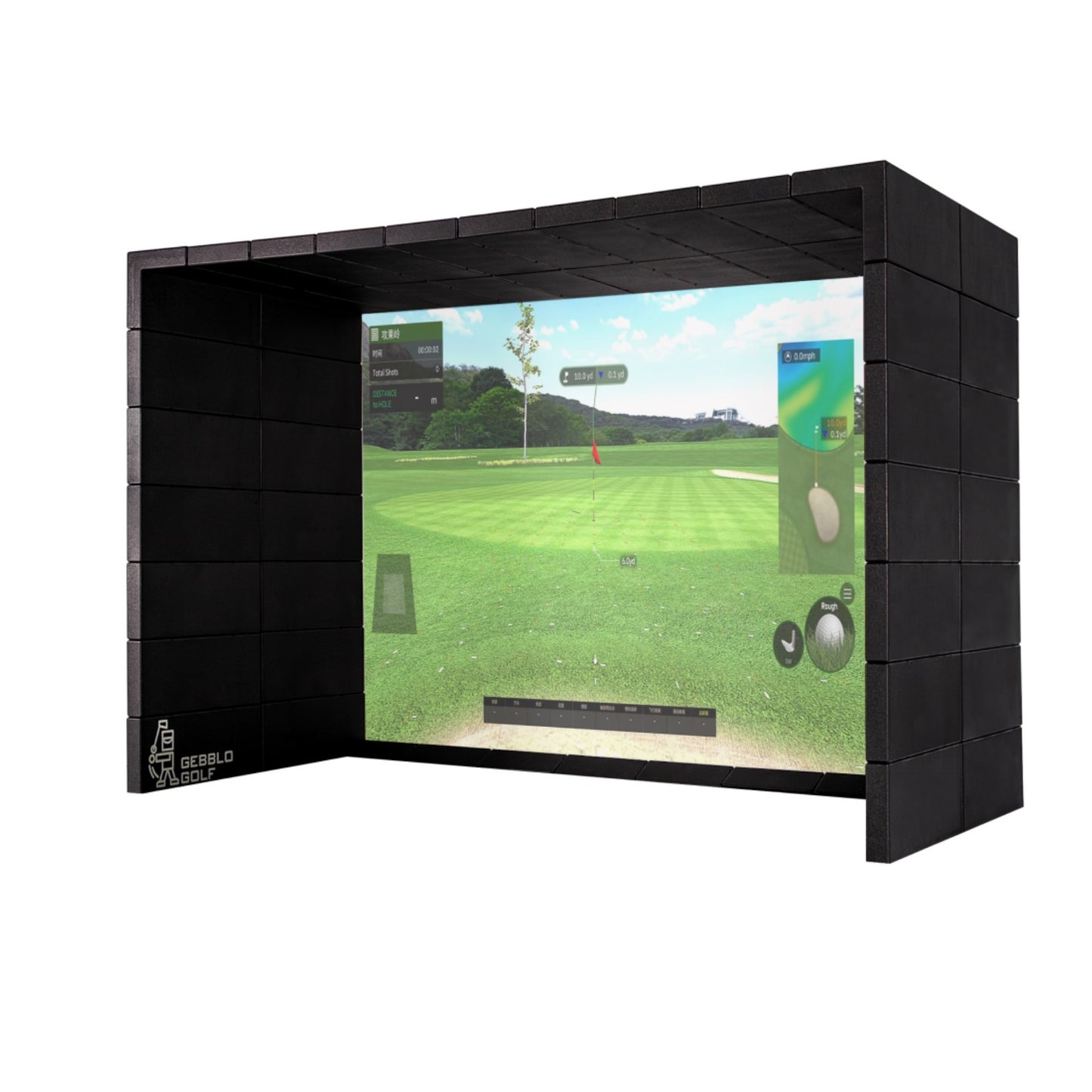 GEBBLO G-Block Golf Simulator Enclosure