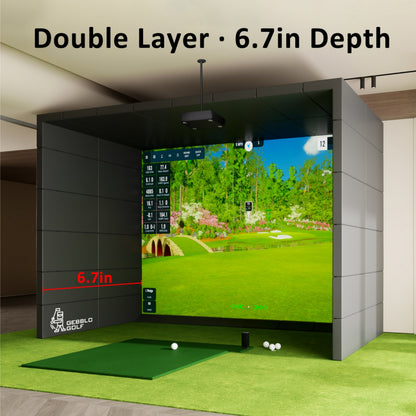 GEBBLO G-Block Golf Simulator Enclosure