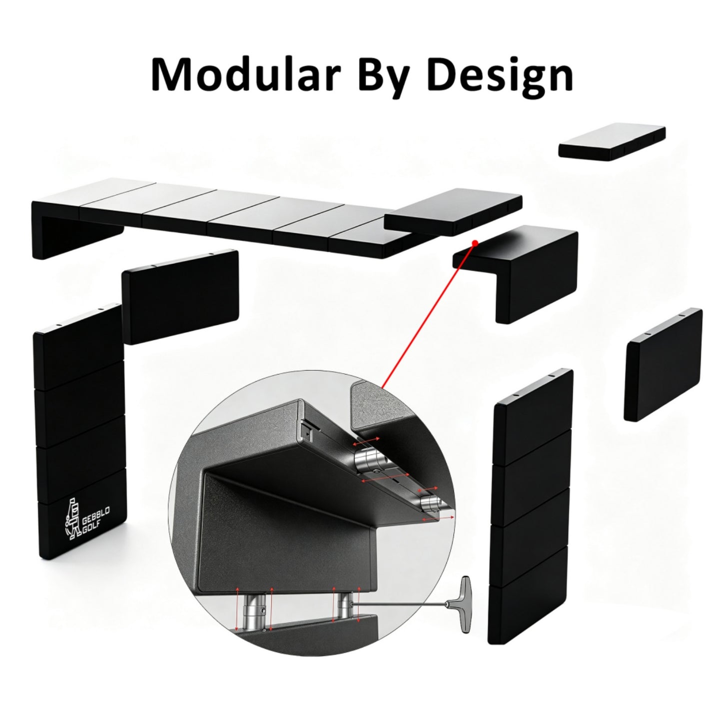 GEBBLO G-Block Golf Simulator Enclosure