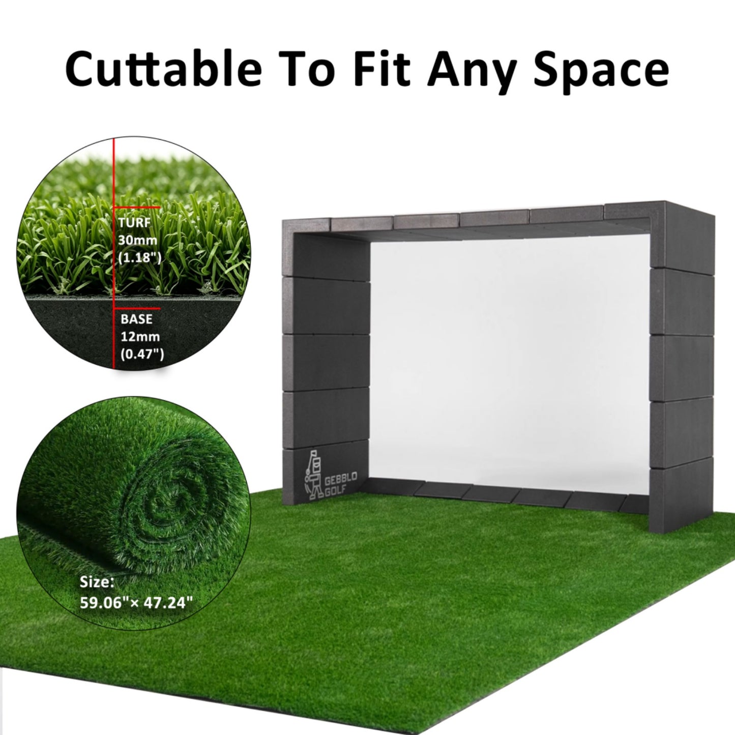 GEBBLO G-Block Golf Simulator Enclosure