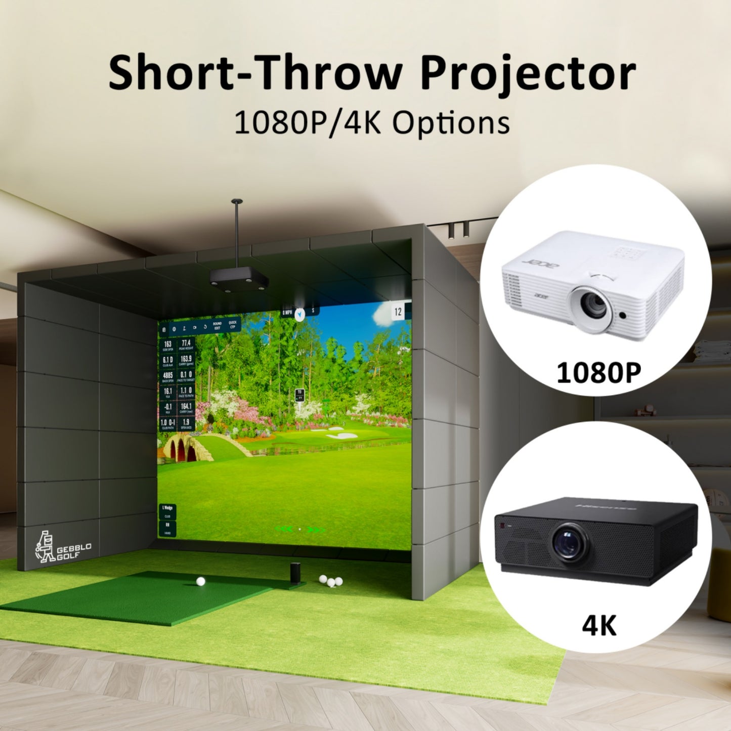 GEBBLO G-Block Golf Simulator Enclosure